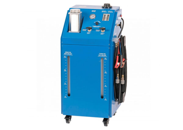 Engine cooling system fluid changer